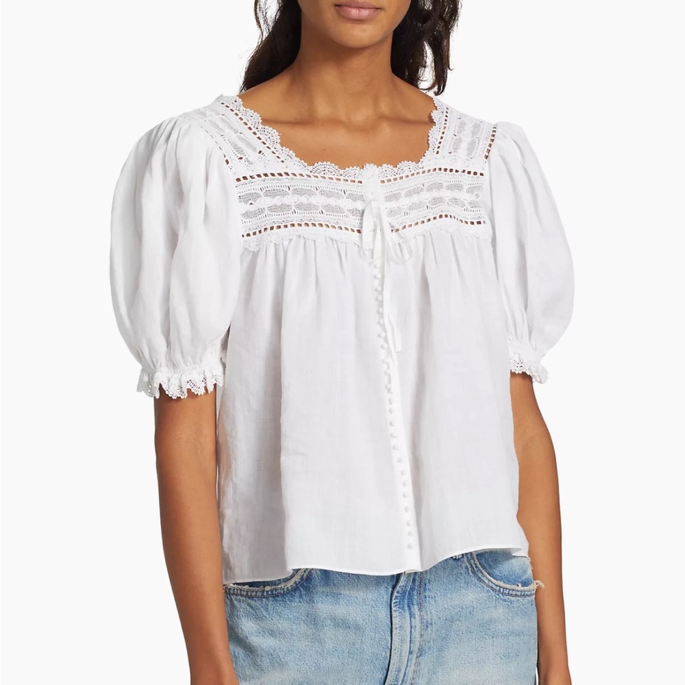 DOEN Anneth Puff Sleeve Top